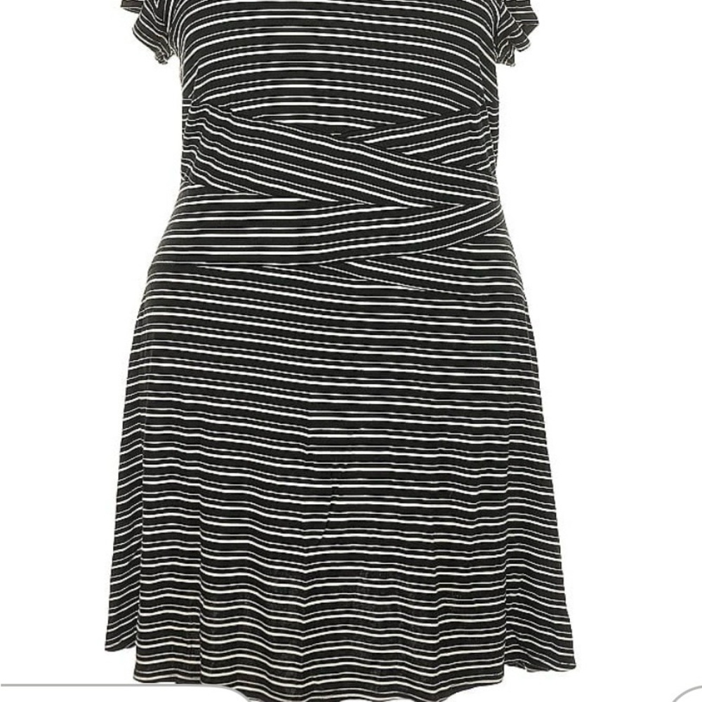 41 Hawthorn Black and White Striped Mini Dress
